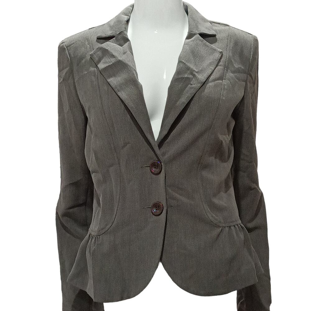 FIRST OPTION FLARED GRAY BLAZER SIZE 8